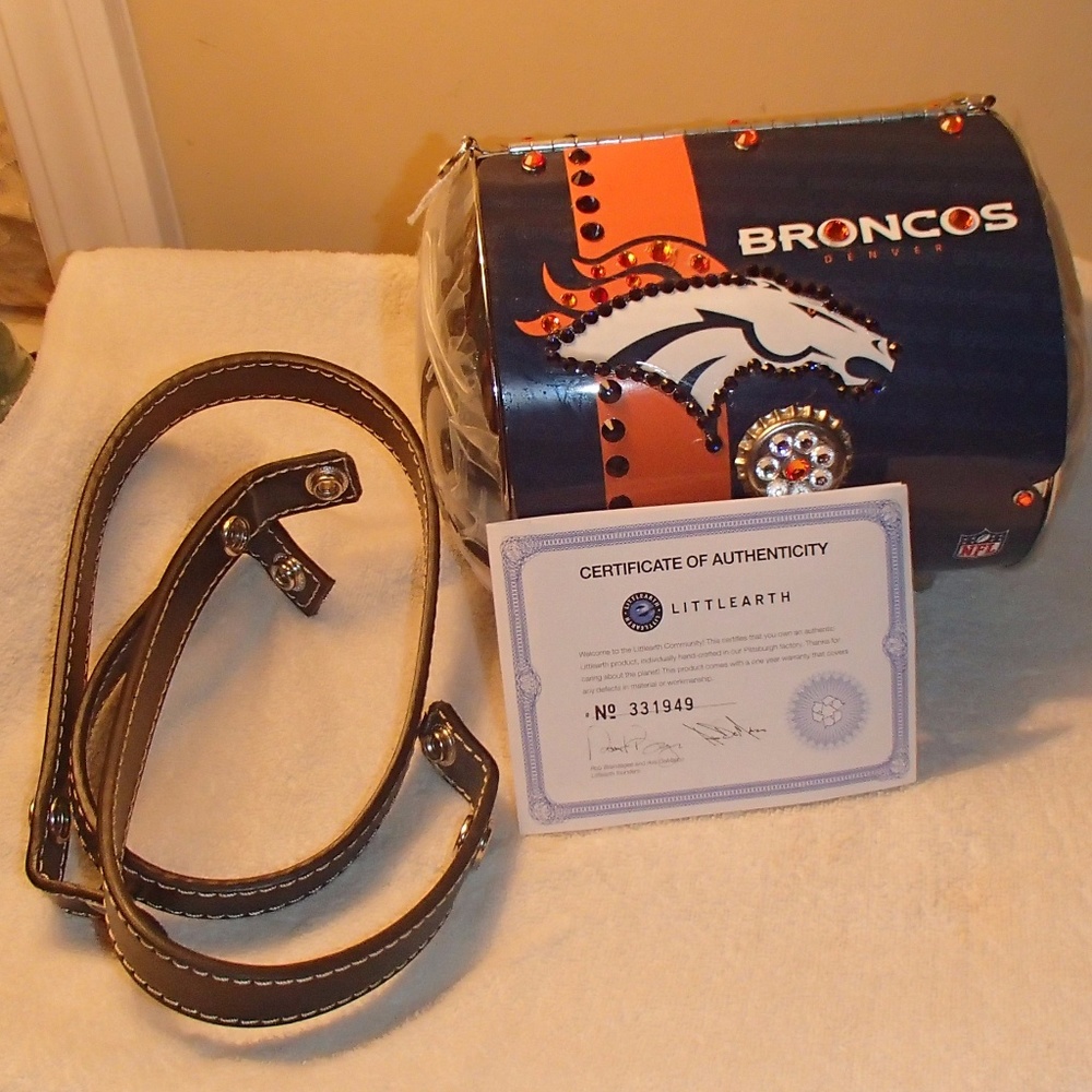 Denver Broncos blinged out purse
